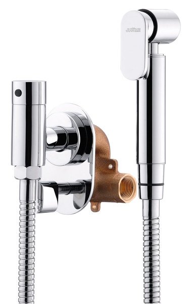 Ventil pro bidetové spršky, s hadicí 120cm, chrom JS121