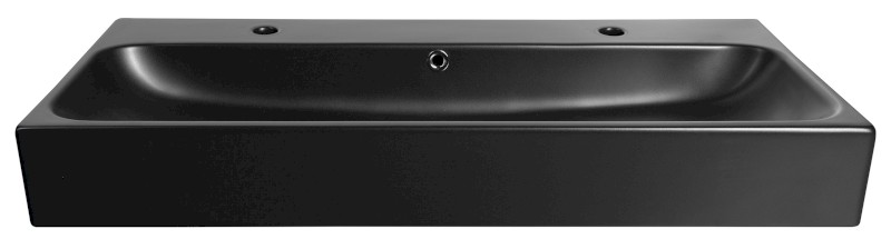 TORIDI keramické dvojumyvadlo 101x46,5cm, černá mat TU0222B