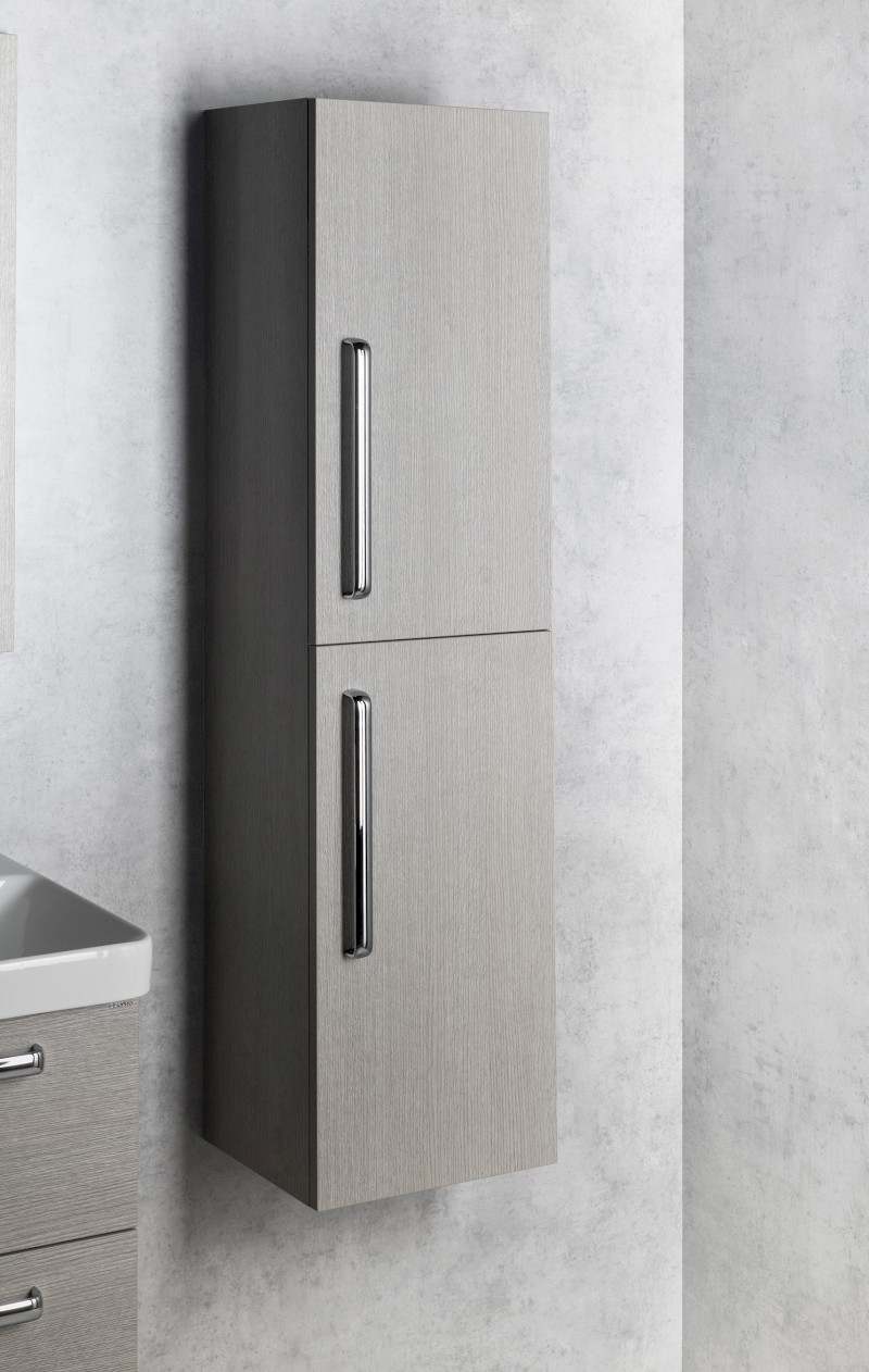 THEIA skříňka vysoká 35x138x29,3cm, levá/pravá, dub stříbrný TH350-1111