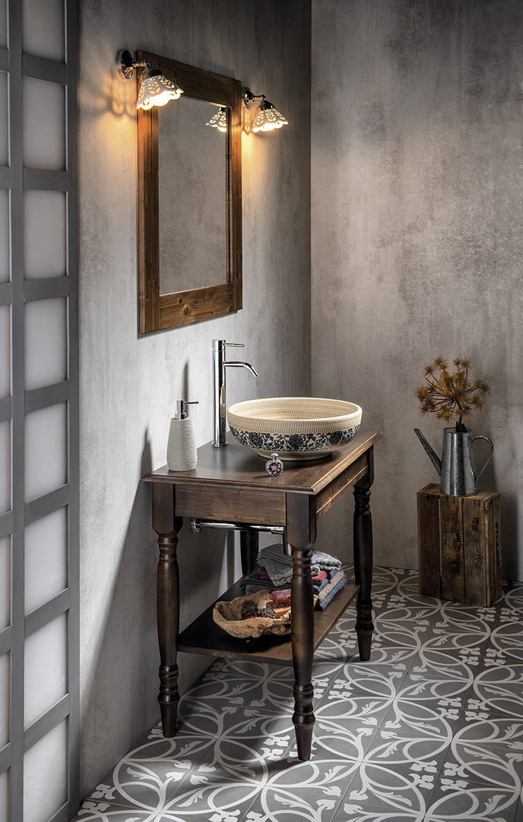 CIMBURA umyvadlový stolek 80x50x75cm, mořený smrk CIM851