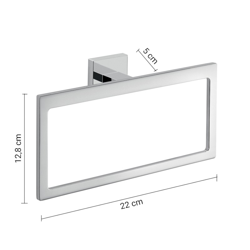 ELBA držák ručníků, chrom A07013