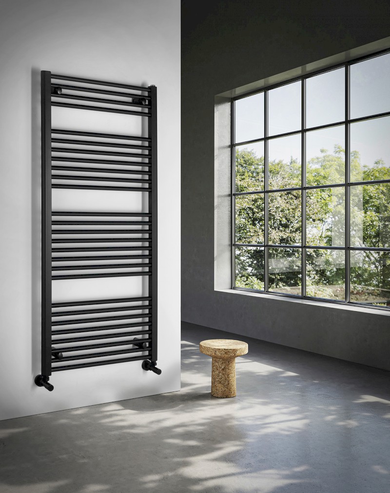 DIRECT otopné těleso s bočním připojením 600x1320mm, černá mat ILR36B