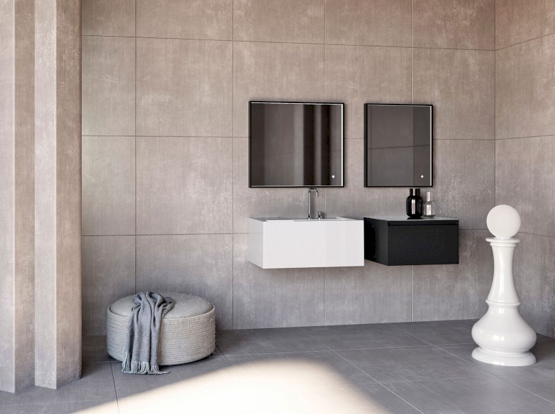 KANAAL keramické umyvadlo 80x46,5cm, verde mat 574111