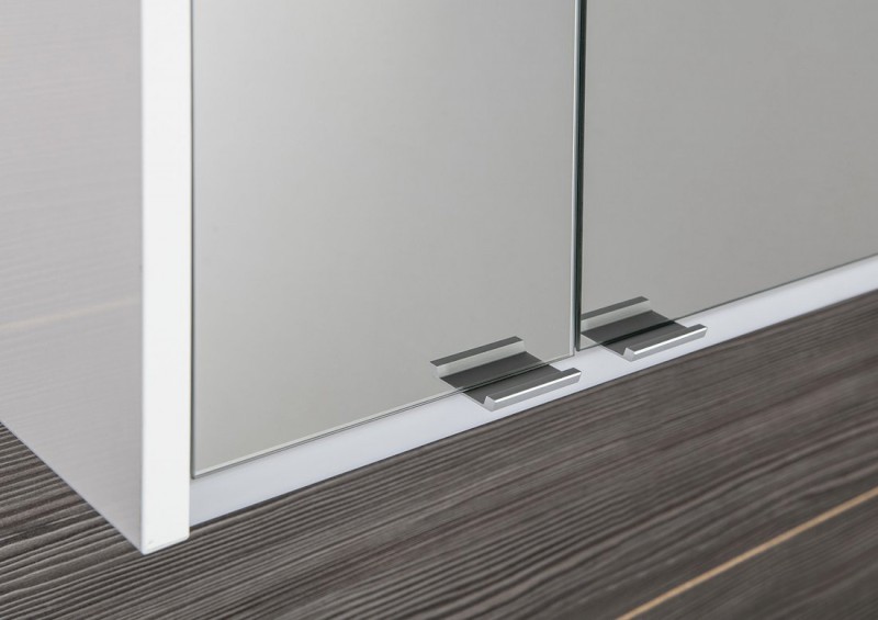 BATU galerka 60x71x15cm, 2x LED osvětlení, bílá lesk 1141120