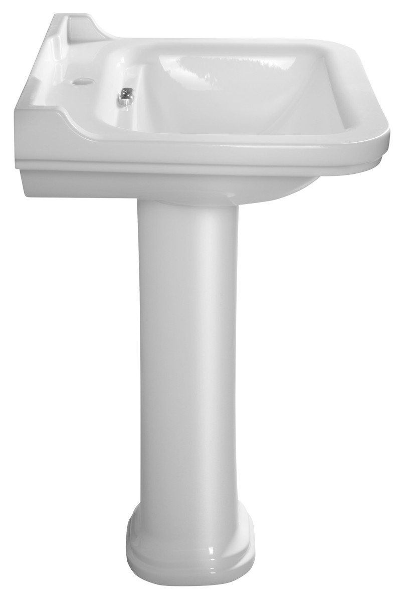 WALDORF keramické umyvadlo 60x55cm, bílá 4140K1