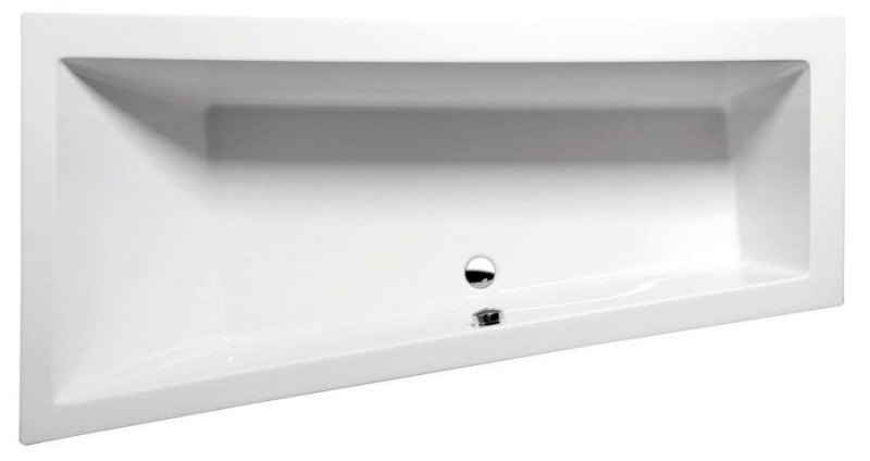 ANDRA L SLIM asymetrická vana 170x90x45cm, bílá 81111S