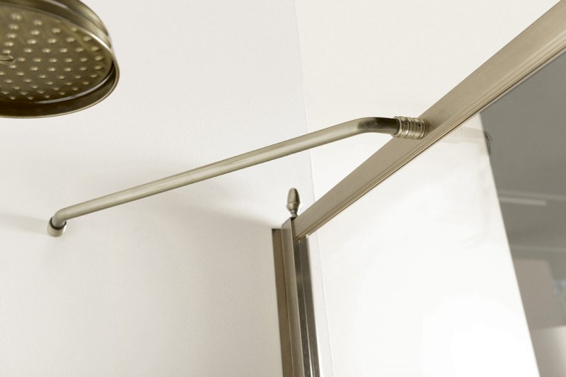 ANTIQUE sprchové dveře otočné, 900mm, levé, ČIRÉ sklo, bronz GQ1290LC