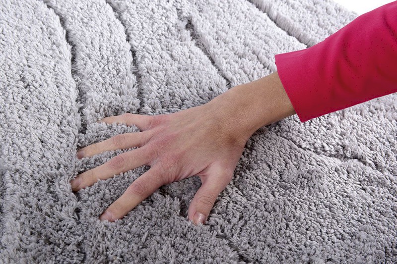 LA OLA předložka 60x90cm s protiskluzem, polyester, šedá 729307