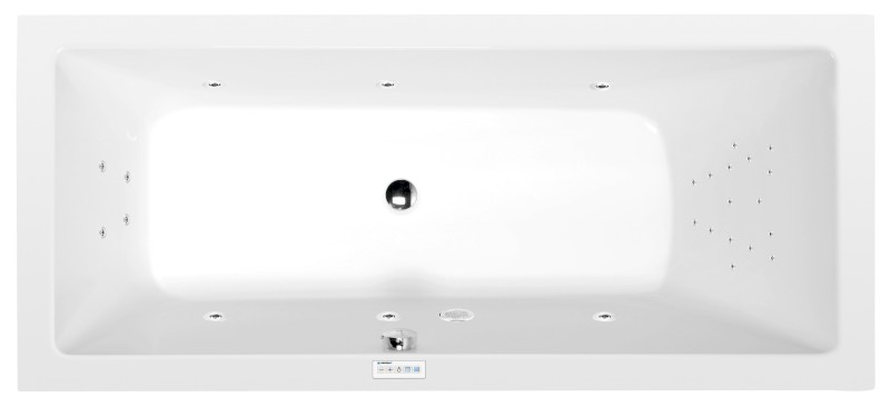 MIMOA hydromasážní vana, 170x80x39cm, Highline Hydro, chrom 71713.5010