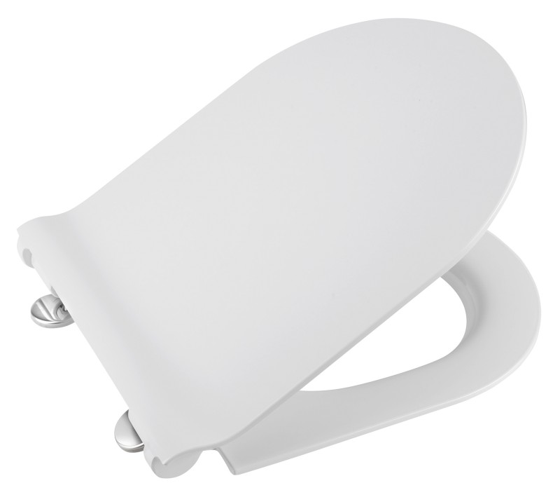 WC sedátko, SLIM, Soft Close, Quick Release, bílá/chrom MS86CSN11