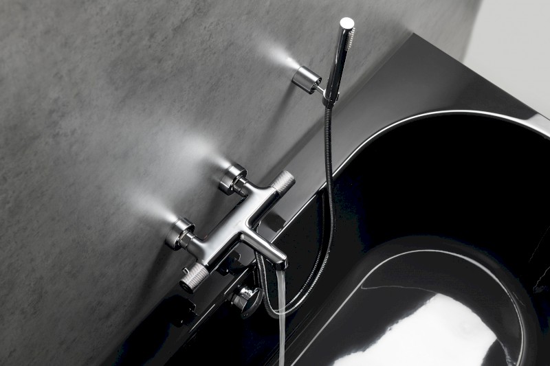 SOLARIS nástěnná vanová termostatická baterie, chrom WD010