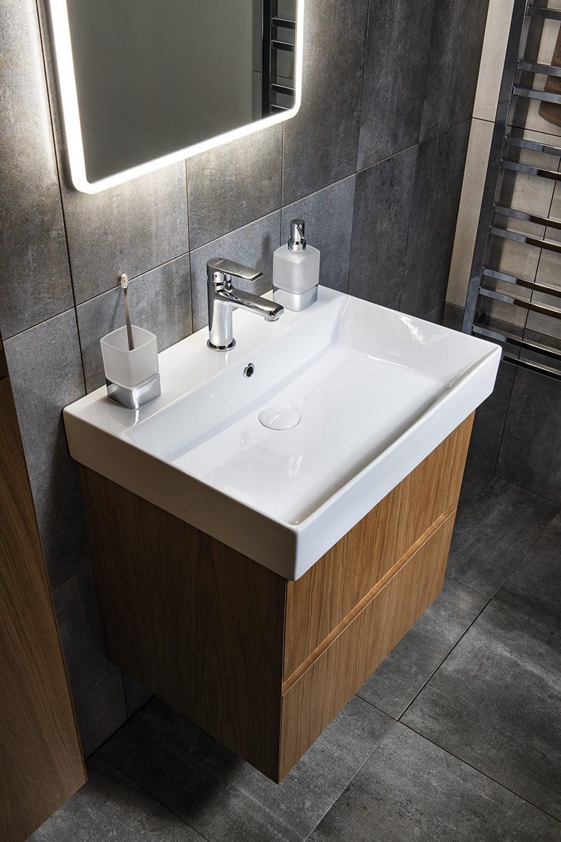 FILENA umyvadlová skříňka 67x51,5x43cm, dub FID1270D