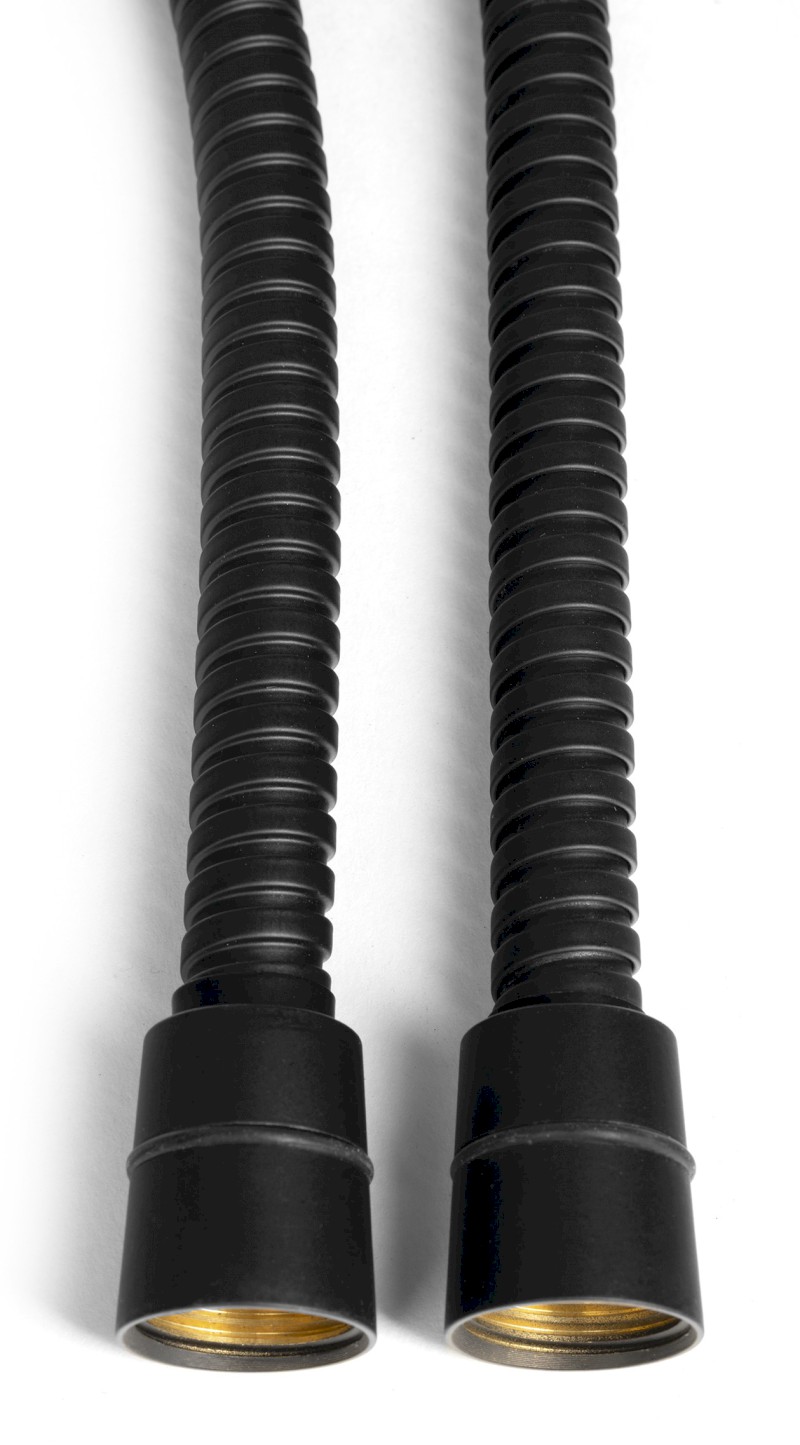 POWERFLEX kovová sprchová hadice, 200cm, černá mat FLEX200B