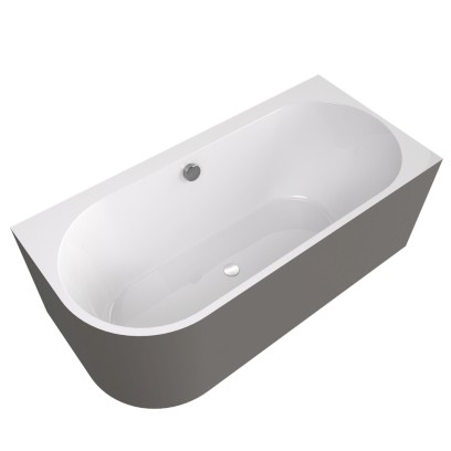 ASTRA R MONOLITH asymetrická vana 160x75x60cm, bílá/agila 34611M.43