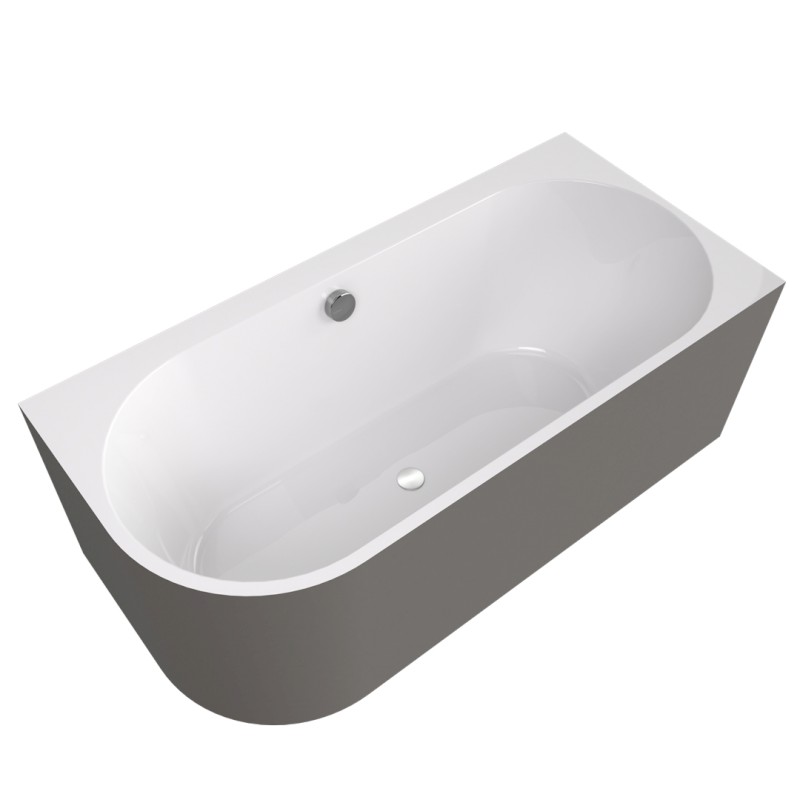 ASTRA R MONOLITH asymetrická vana 160x75x60cm, bílá/agila 34611M.43