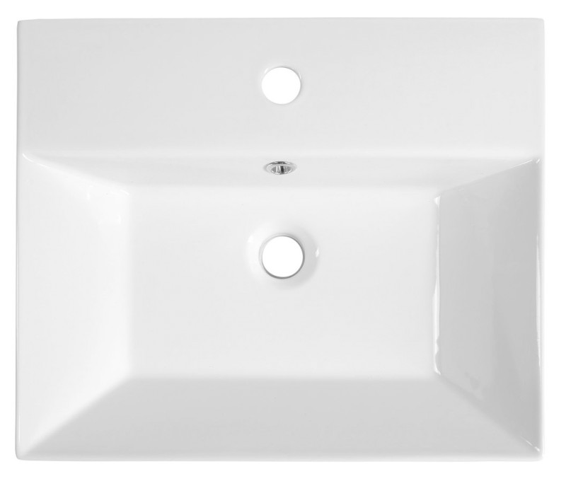 SISTEMA keramické umyvadlo 50x42cm, bílá 10SF50051