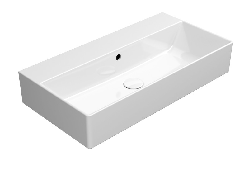 KUBE X keramické umyvadlo 70x37cm, bez otvoru, bílá ExtraGlaze 9455011