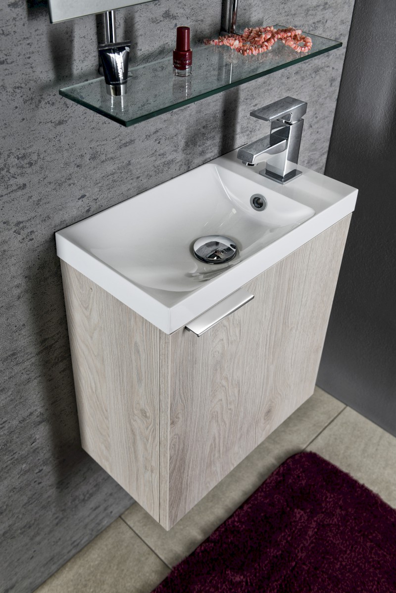 LATUS X umyvadlová skříňka 39,4x50x22cm, dub Mocca LT110-1212