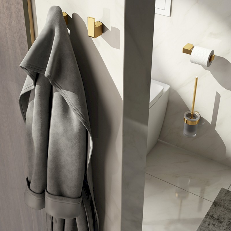 PIRENEI držák toaletního papíru, zlato mat PI2488