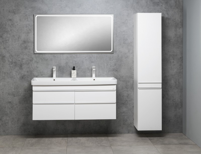 SITIA dvojumyvadlová skříňka 116x50x44,2cm, 4xzásuvka, bílá mat SI120-3131