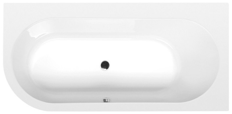 ASTRA R SLIM asymetrická vana 165x80x48cm, bílá 34611S