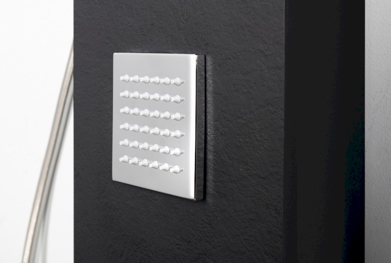 SPIRIT SQUARE termostatický sprchový panel 250x1550mm, černá 81251