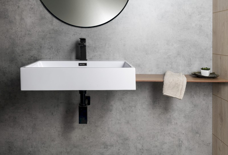 AQUATIC umyvadlo, litý mramor, 60x46cm, bílá AT060