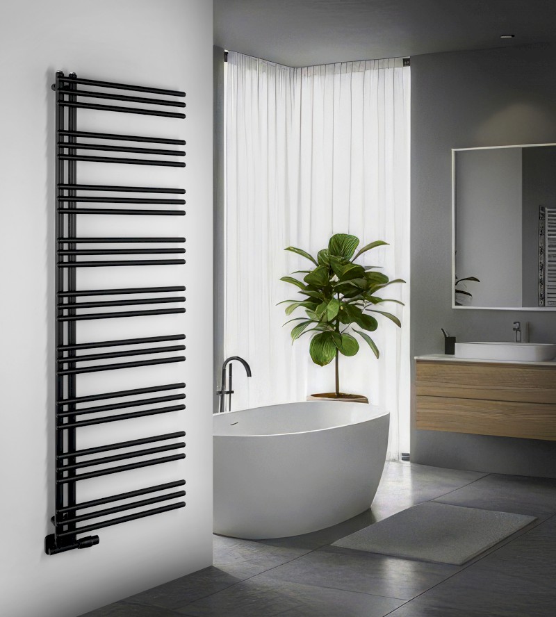 POSEIDON otopné těleso 550x1740mm, černá mat PS517B