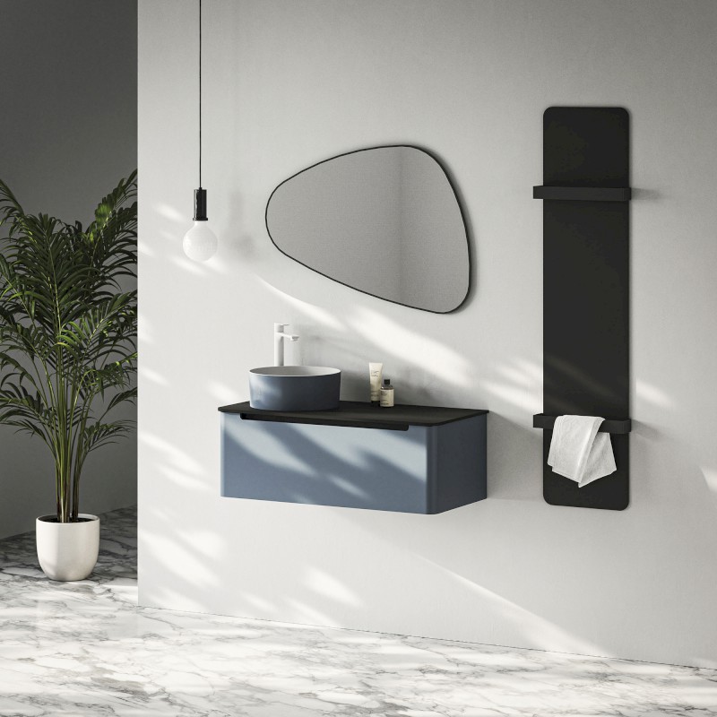 TABELLA otopné těleso 370x1590 mm, černá mat MI1539