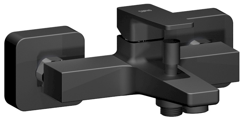 TURSI nástěnná vanová baterie, černá mat TI010B