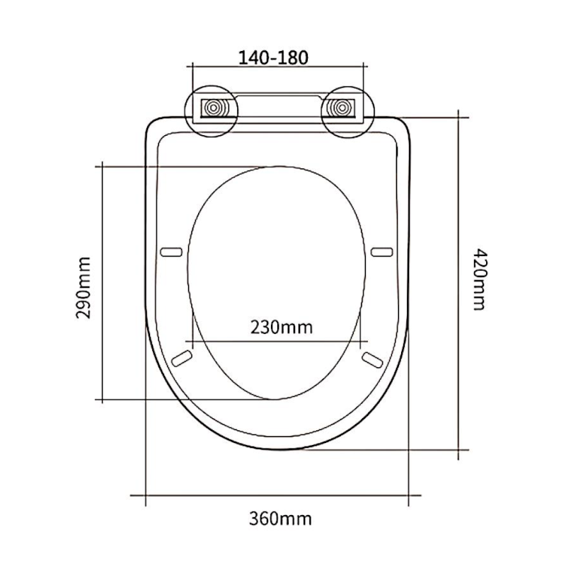 VITO WC sedátko, Soft Close, Easy Take, bílá PCS105