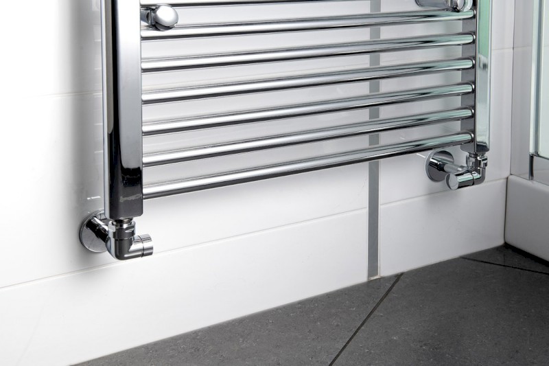 CORNER SIMPLY připojovací sada ventilů triaxiální, pravé provedení, chrom CP130S