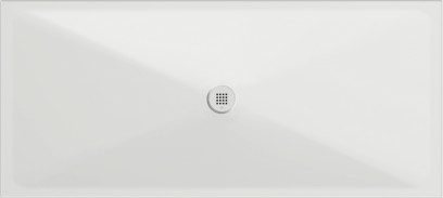 Keramická sprchová vanička, obdélník 200x90x2cm, bílá mat 46200909