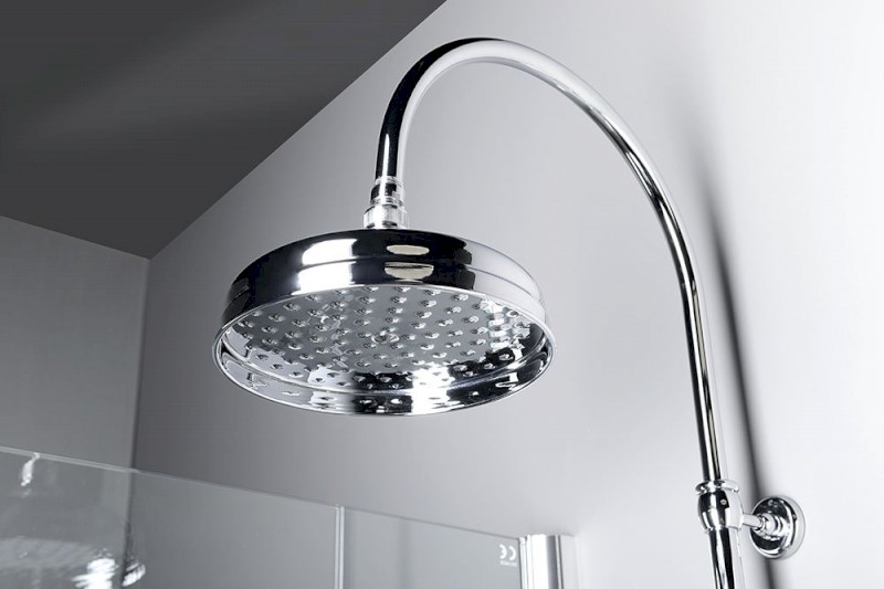 VANITY sprchový sloup k napojení na baterii, hlavová, ruční sprcha, chrom SET061