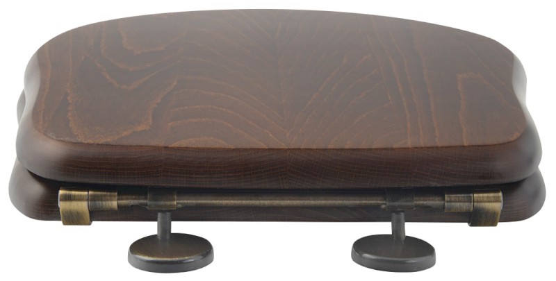 RETRO WC sedátko, ořech/bronz 109340