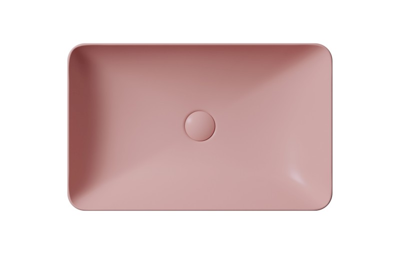 PURA keramické umyvadlo na desku 60x38cm, blush mat 883724