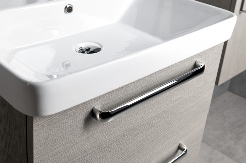 THEIA umyvadlová skříňka 46,4x70x44,2cm, 2xzásuvka, dub alabama TH050-2222