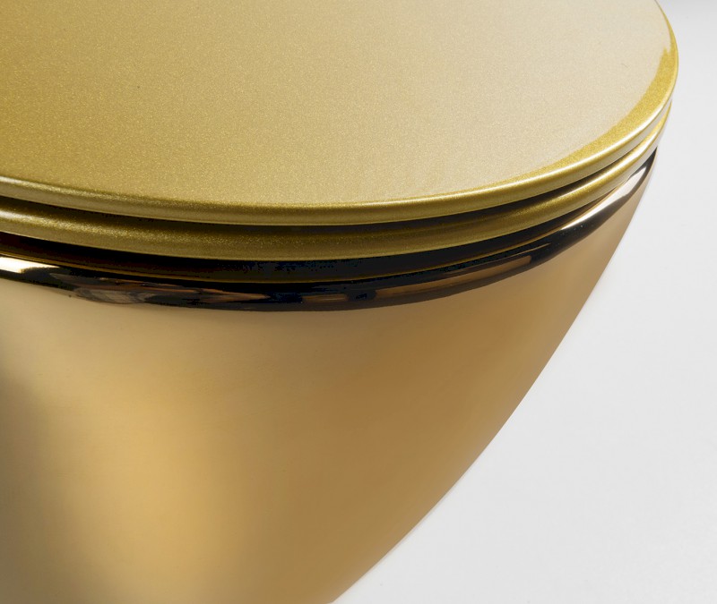 PAULA WC sedátko, SLIM, Soft Close, zlatá KC0903