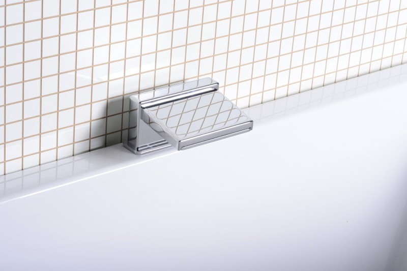 Výtoková hubice na okraj vany, šířka 145mm, kaskáda, chrom 5106