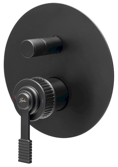 VERSI podomítková sprchová baterie, 2 výstupy, černá mat RV042/15