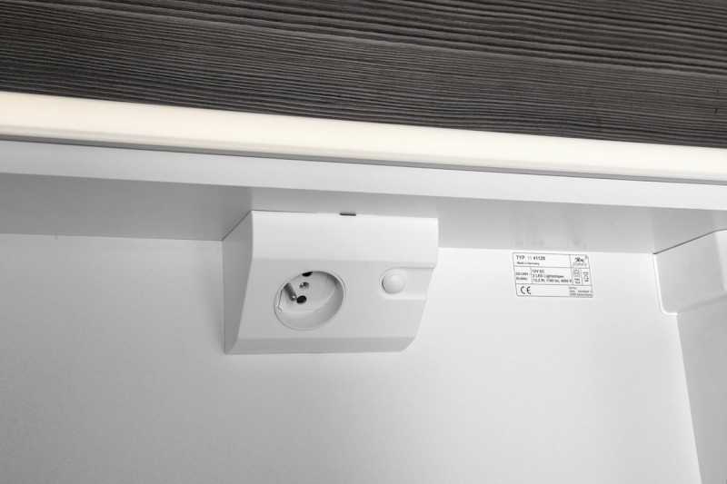 BATU galerka 60x71x15cm, 2x LED osvětlení, bílá lesk 1141120