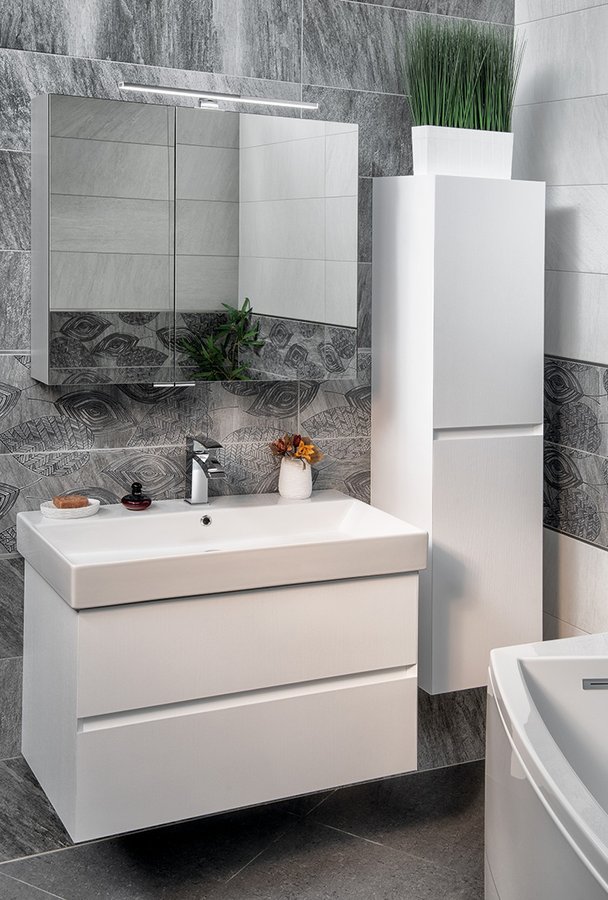 FILENA umyvadlová skříňka 57x51,5x43cm, bílá mat FID1260W