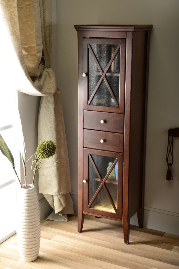 CROSS skříňka vysoká 49x170x39cm, levá, buk CR314