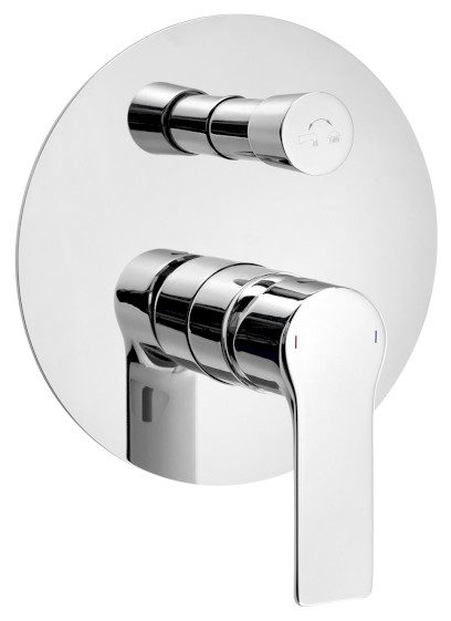 PAX podomítková sprchová baterie, 2 výstupy, chrom XA62