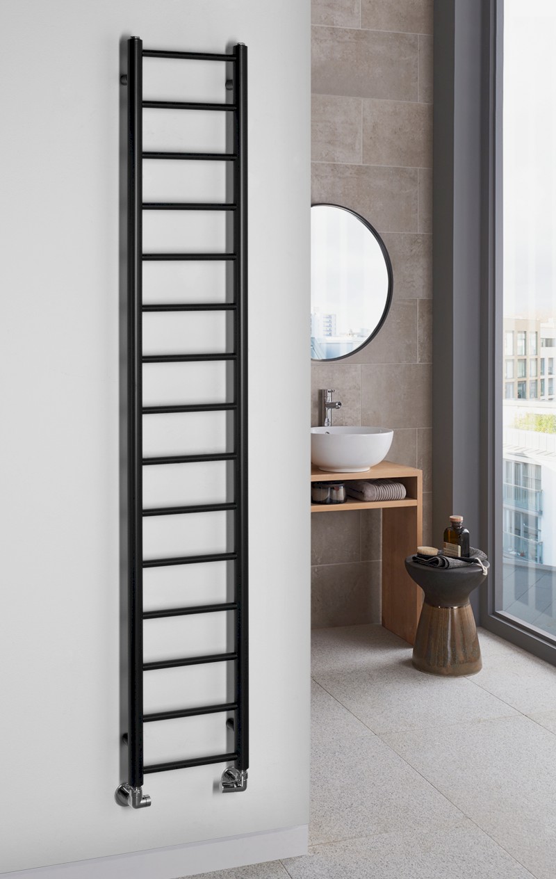 DINA otopné těleso 300x1740 mm, černá mat IR376B