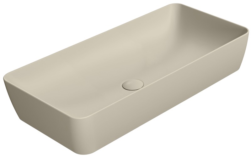 NUBES keramické umyvadlo na desku 80x40cm, creta mat 904008