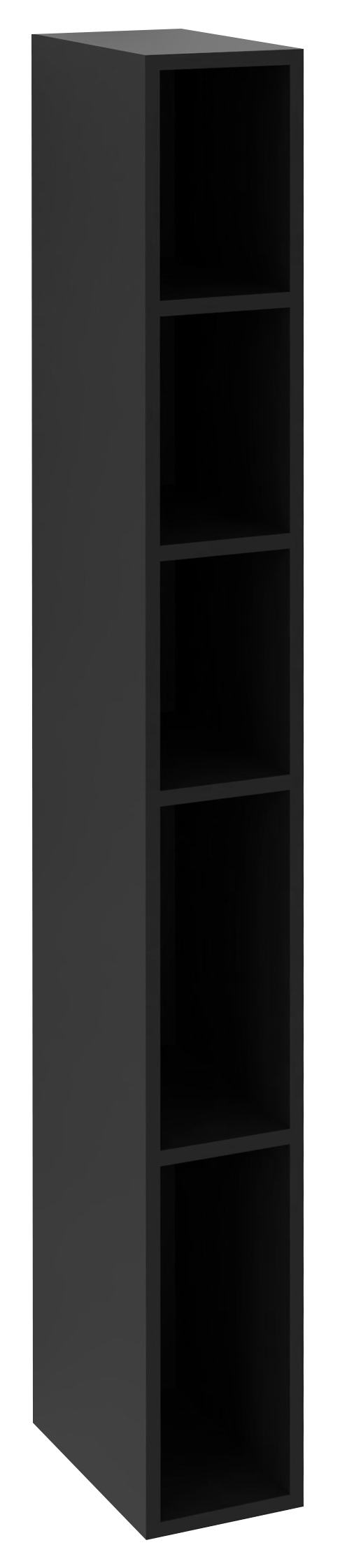ESPACE otevřená policová skříňka 20x172x32cm, černá matná ESC100-3535