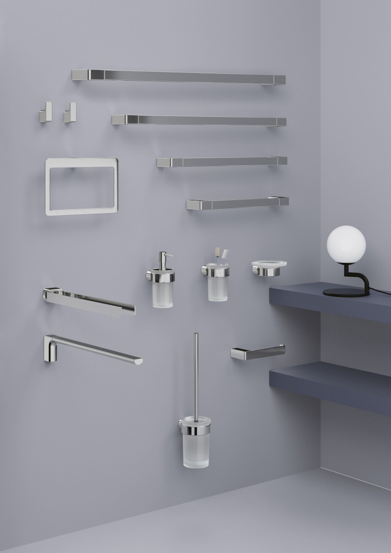 PIRENEI háček, balení 2ks, chrom PI2713