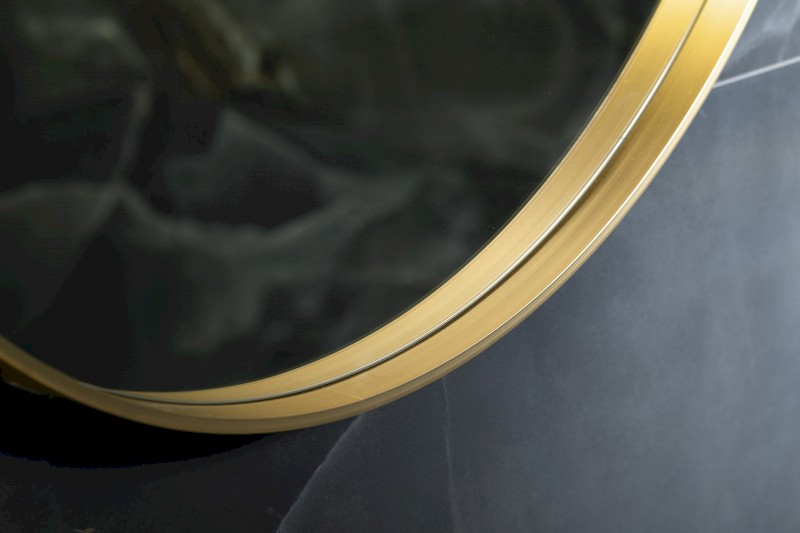 NOTION kulaté zrcadlo v rámu ø 60cm, zlato mat NT600G