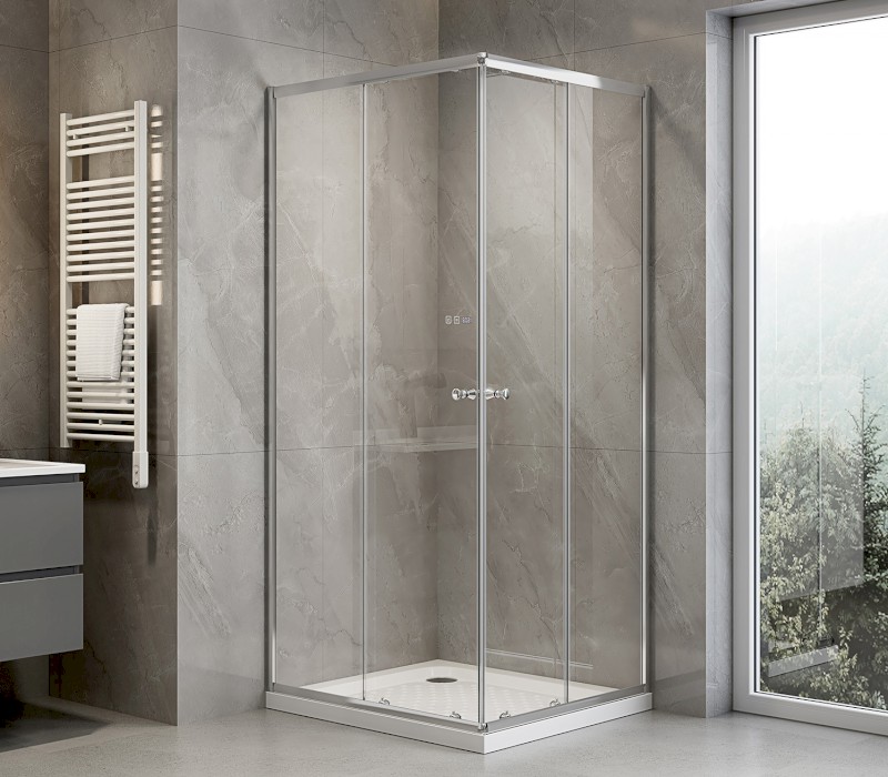 AGGA obdélníková sprchová zástěna 800x700mm, čiré sklo HLF708Y